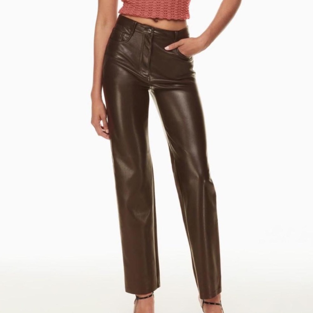 Brown Leather Pants